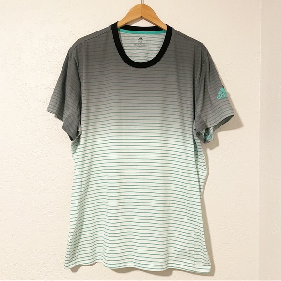 Adidas Men’s Melbourne Striped Tee Size‎ 2XL - Picture 1 of 9